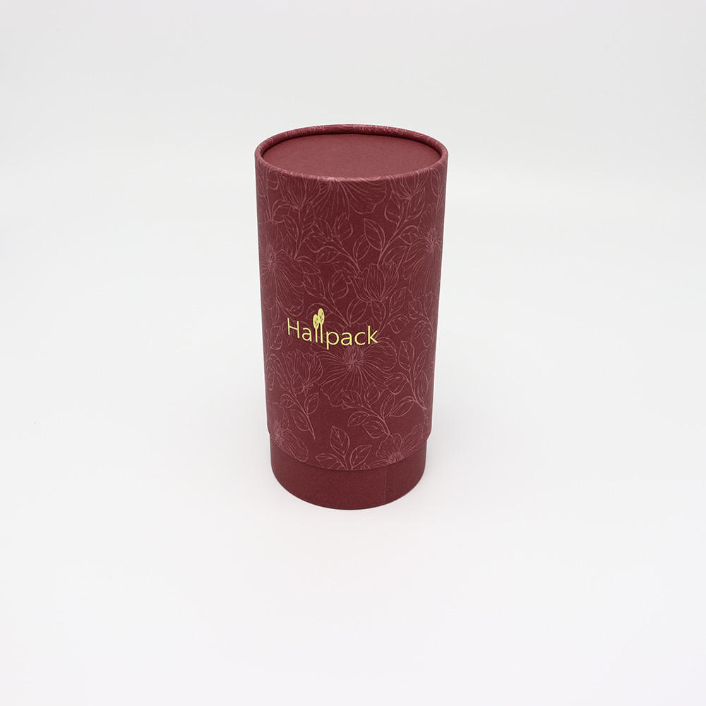 ورق كرافت قابل لإعادة التدوير لتخزين تي شيرت وتغليف صناديق أنبوبية ورق كرافت مستدير منقوش قابل للتحلل الحيوي