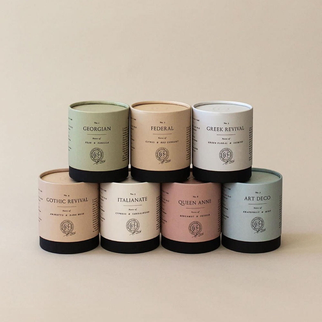 مخصص فارغة كرافت ورقة أنبوب التعبئة والتغليف اليدوية شمع الصويا شمعة جرة زجاجية اسطوانة فاخرة ورقة صندوق أنبوب دائري للشموع