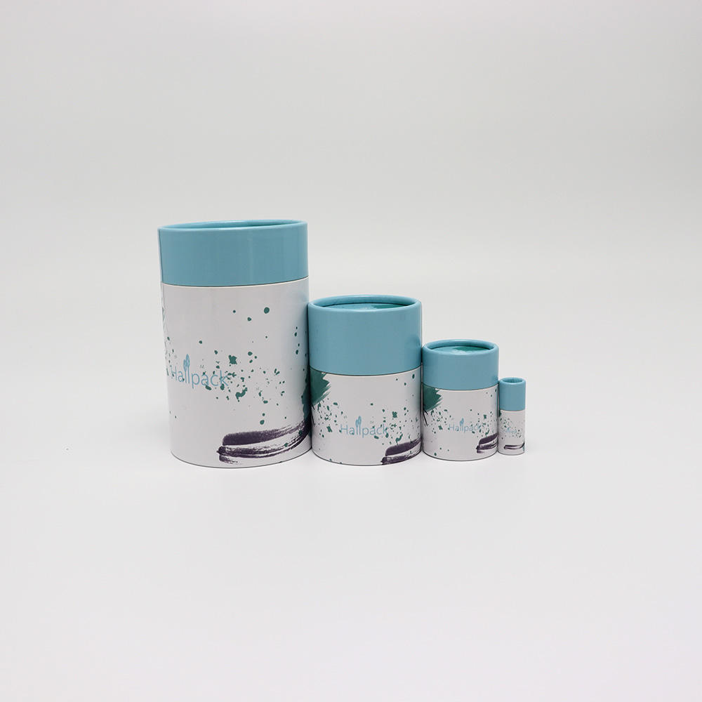 القابلة للتحلل الغذاء الصف القهوة اسطوانة التعبئة والتغليف ايكو مخصص جولة ورق الكرافت أنبوب التعبئة والتغليف للشاي