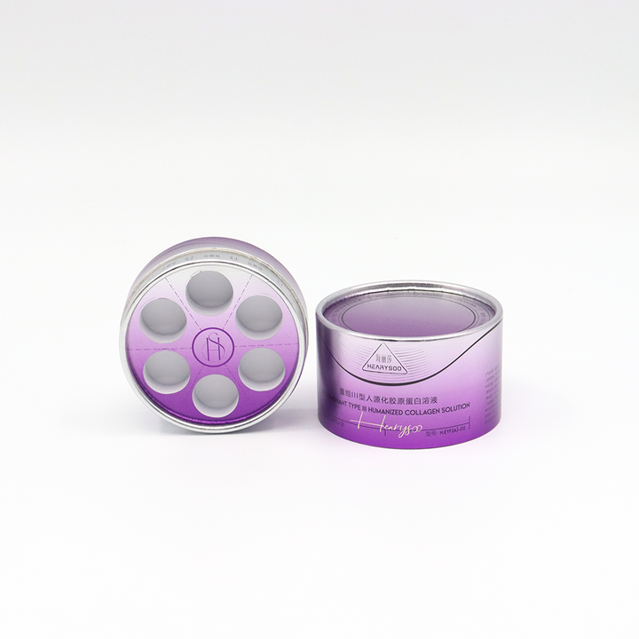 مخصص فاخر مستحضرات التجميل كرتون اسطوانة مربع ورقة أنبوب التعبئة والتغليف لزجاجة عطر السائل الكولاجين من الضروري النفط