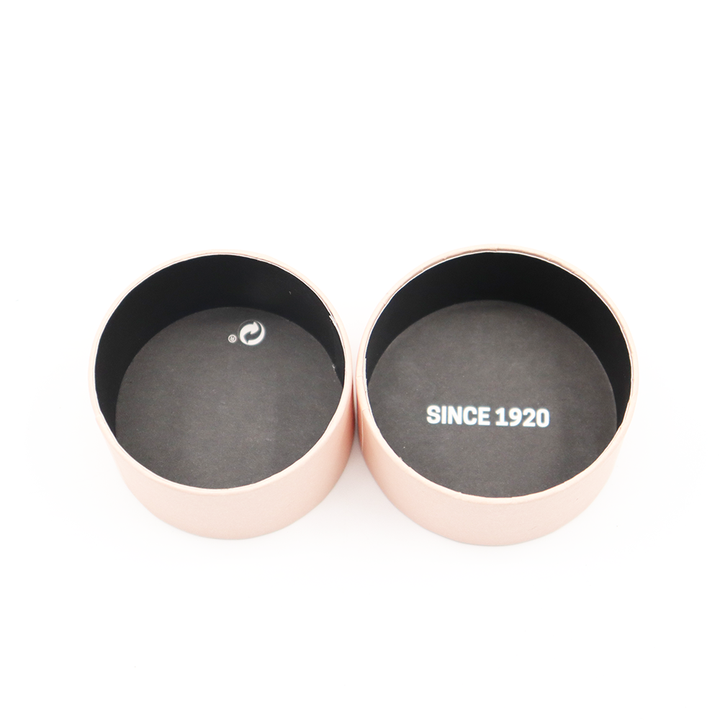 صندوق أسطواني من الورق المقوى للمجوهرات الفاخرة المخصصة لتغليف أنبوب الورق لمشاهدة أقراط الأحجار الكريمة وخاتم سوار