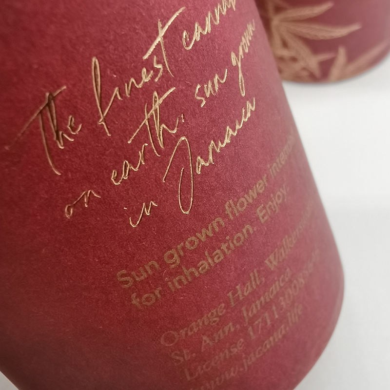 صندوق شمع بختم ورق الكرافت قابل للتخصيص وطباعة ذهبية وقابلة للتحلل الحيوي ومعالجة التلاشي وتغليف أنبوب الورق