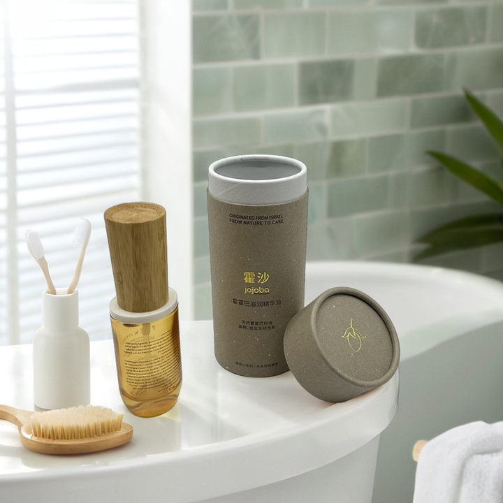 حار بيع الفاخرة كرافت ورقة مربع اسطوانة مخصصة لشمعة زيت العطور والزيوت الأساسية استخدام أنابيب الورق التعبئة والتغليف