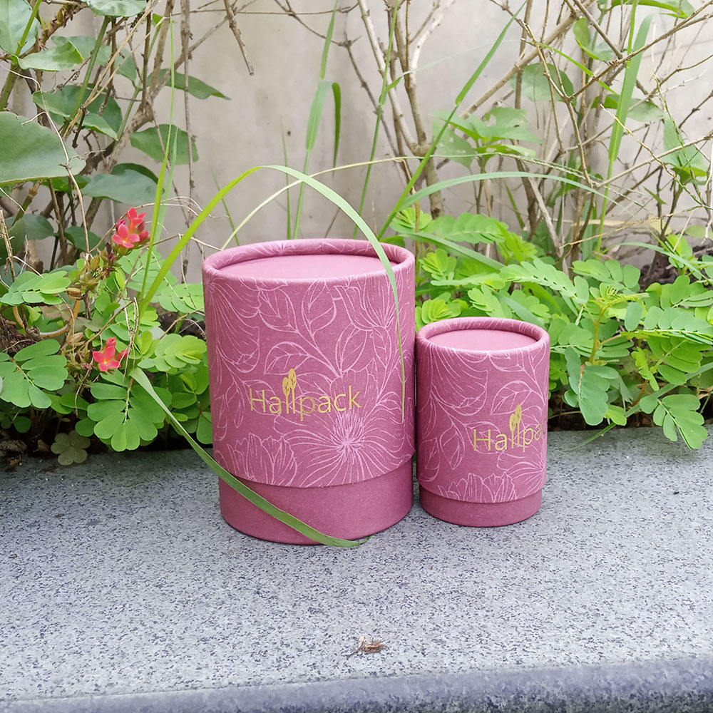 المعاد تدويرها 100% اسطوانة كرتون كرافت شمعة سوداء الشاي ورقة أنبوب التعبئة والتغليف كرتون صندوق دائري أنبوب مع حجم مخصص