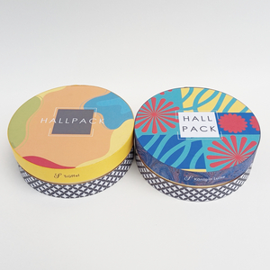 المواد المعاد تدويرها القابلة للتحلل الحيوي الطباعة المخصصة كرافت الورق المقوى الصلب اسطوانة ورقة أنبوب التعبئة والتغليف شعار Hallpack