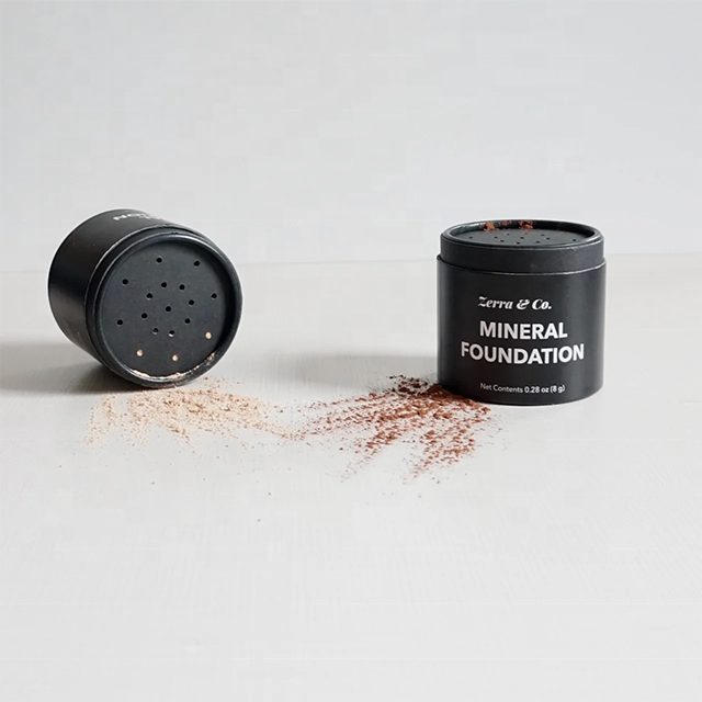 حاوية ورق مستحضرات التجميل المعاد تدويرها بنسبة 100%، حاوية مسحوق الحواجب، أحمر الخدود، أنبوب الطاقة، أنبوب التغليف الورقي للمسحوق السائب