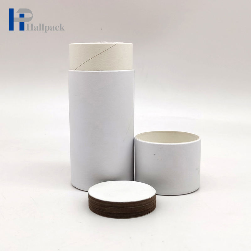 أنابيب ورق كرافت قابلة للتخصيص لتغليف مزيل العرق للسجائر منقوشة بشكل دائري لاستخدام النبيذ الحرفي طباعة شعار مخصص