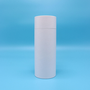 طباعة مخصصة لتغليف المواد الغذائية من الورق المقوى اسطوانة مربع التعبئة والتغليف الجوز القهوة الشاي ورقة أنبوب التعبئة والتغليف الأبيض