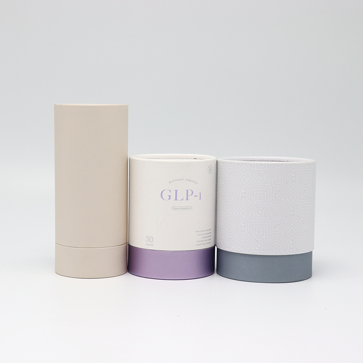 جودة عالية مخصصة لمستحضرات التجميل من الورق المقوى المعبأة حزمة أنبوب دائري لزجاجة عطر الزيت العطري