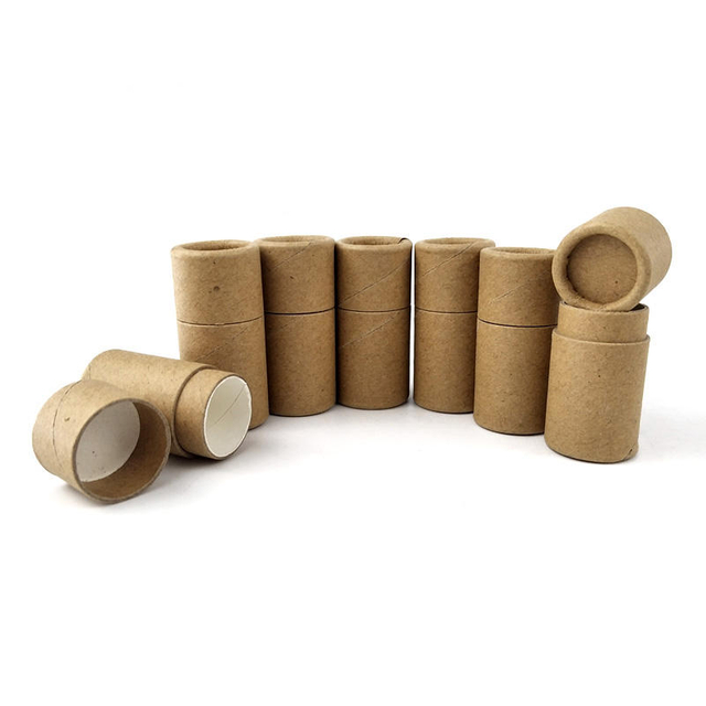0.5oz ECO Brown حار بيع مزيل العرق ورقة أنبوب Lipbalm أنابيب بسعر منخفض