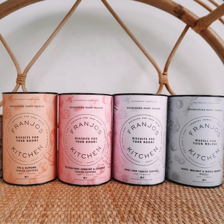 غطاء معدني مخصص من ورق الكرافت للطعام وتغليف سفلي للمنتجات الغذائية الصحية التعبئة والتغليف على شكل علبة للقهوة والشاي