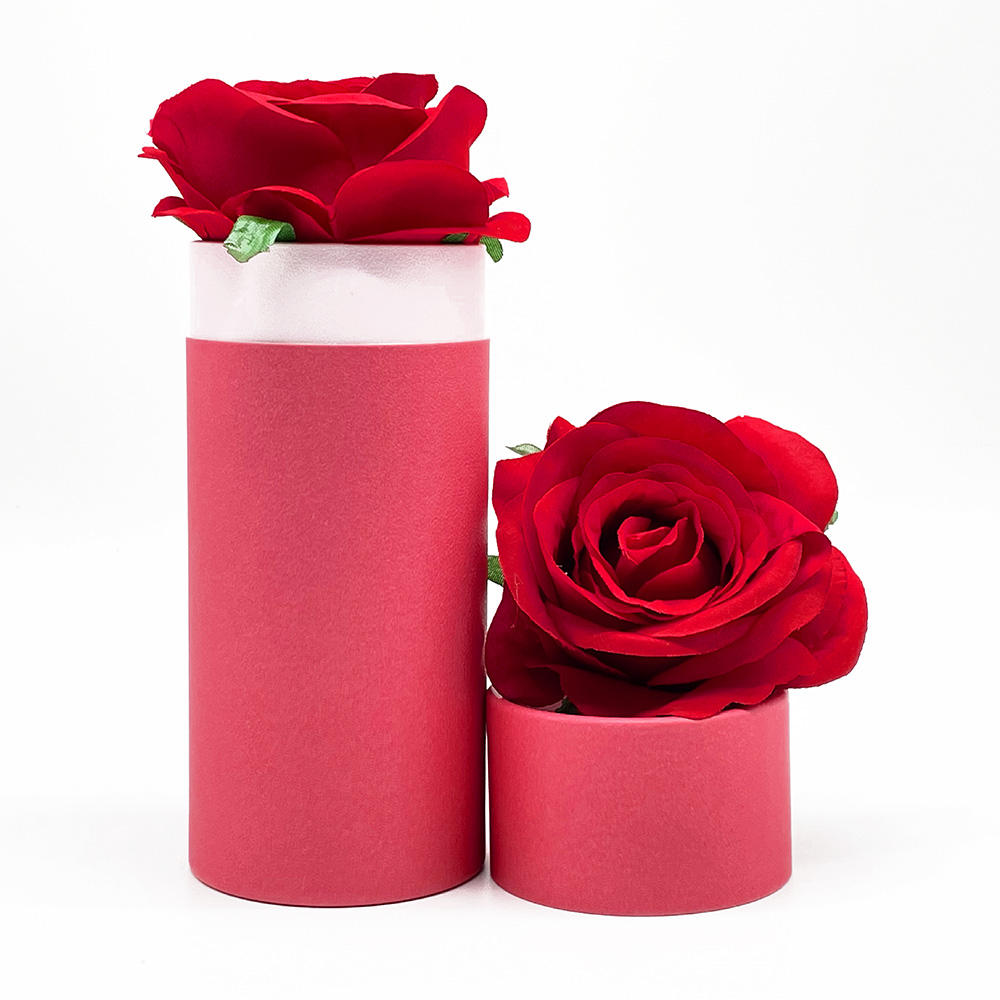 علبة زجاجة مستديرة من الورق المقوى قابلة لإعادة التدوير مع غطاء مستحضرات التجميل القياسية كرتون التغليف حزمة أنبوب ورق الكرافت