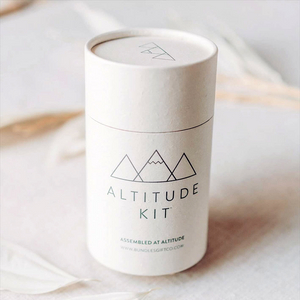 صندوق أسطوانة من ورق الكرافت مصنوع يدويًا مخصص لزيوت الشموع العطرية والزيوت الأساسية التي تستخدم أنبوب ورق التغليف