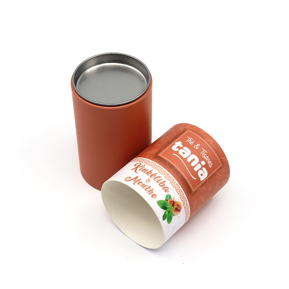 القابلة للتحلل الألومنيوم احباط الغذاء الصف الكولاجين الفطر مسحوق كرتون التعبئة والتغليف اسطوانة مربع ورقة أنبوب لملفات تعريف الارتباط التوابل