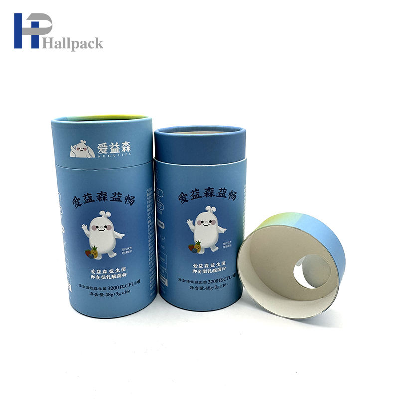 أنابيب مستديرة قابلة للتحلل ذات علامة خاصة فارغة مخصصة سهلة التعبئة والتغليف لأنابيب الورق