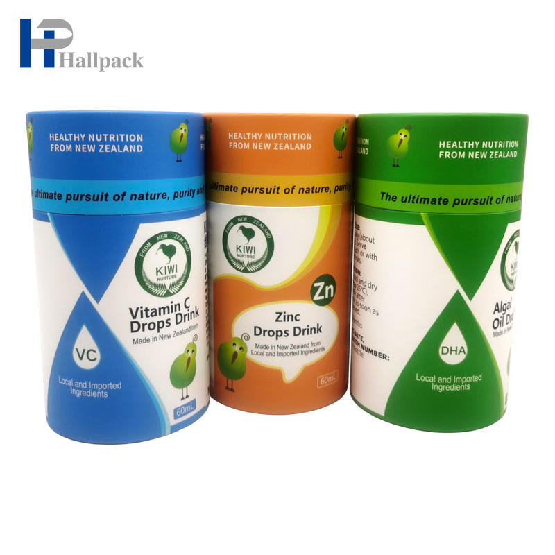 صندوق تغليف أنبوب الورق الفاخر تخصيص أنبوب الورق لبلسم الشفاه