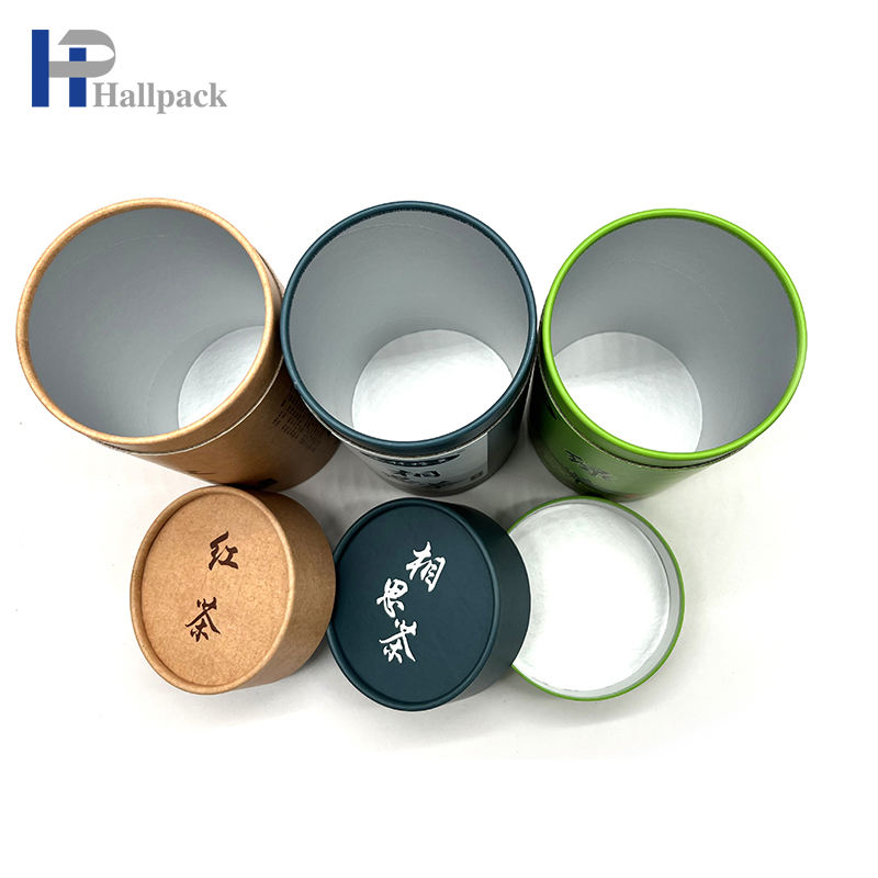 حار بيع كرافت ورقة مستديرة أنبوب ورقة أنبوب المجلس المزدوج للشاي