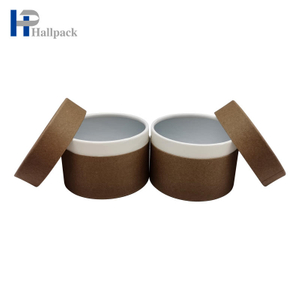 أسطوانة ورق قوية قابلة للتحلل الحيوي من الورق المقوى لتغليف أنبوب دائري للشموع مع ختم معالجة الطباعة التلاشي