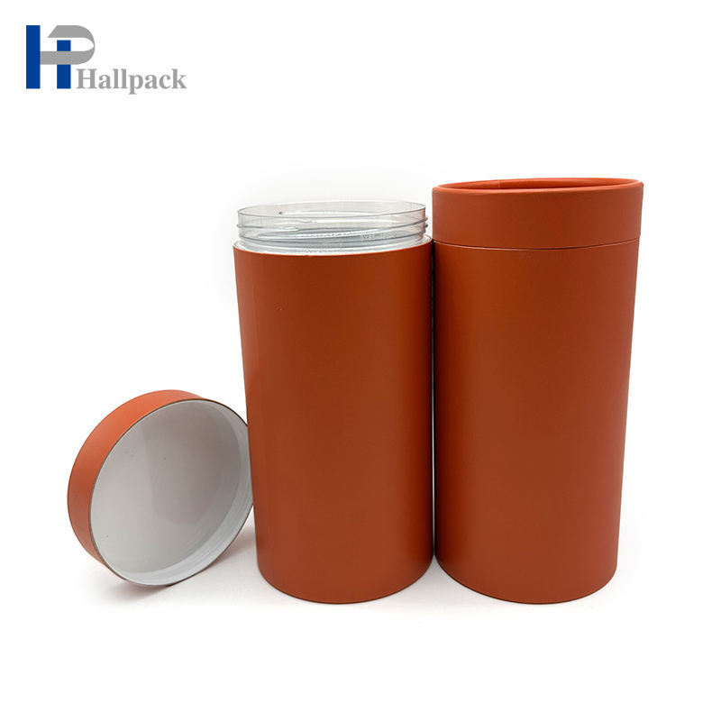 غطاء ملتوي فارغ صديق للبيئة مدمج في أنبوب ورقي على شكل زجاجة بلاستيكية