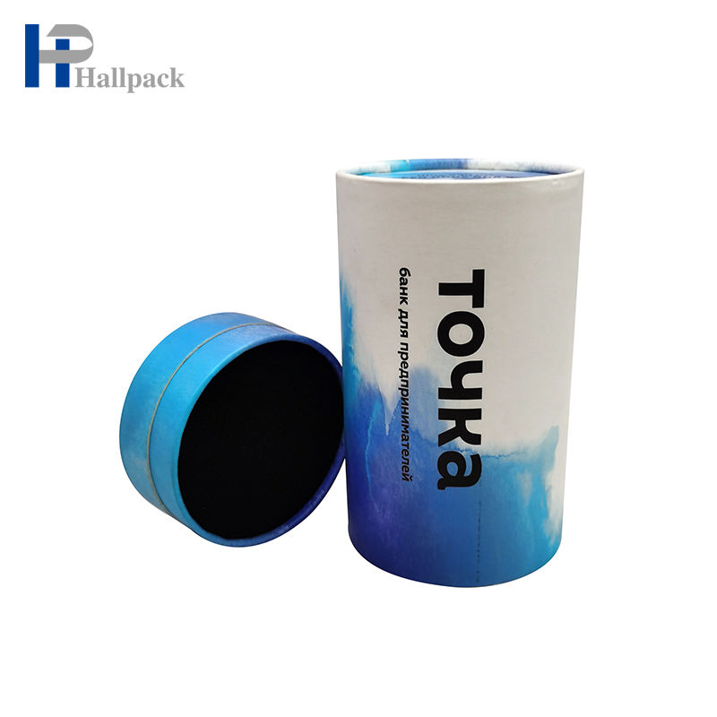 مخصص أنبوب من الورق المقوى المطبوع القابل للتحلل الحيوي أنبوب التغليف الورقي الطويل