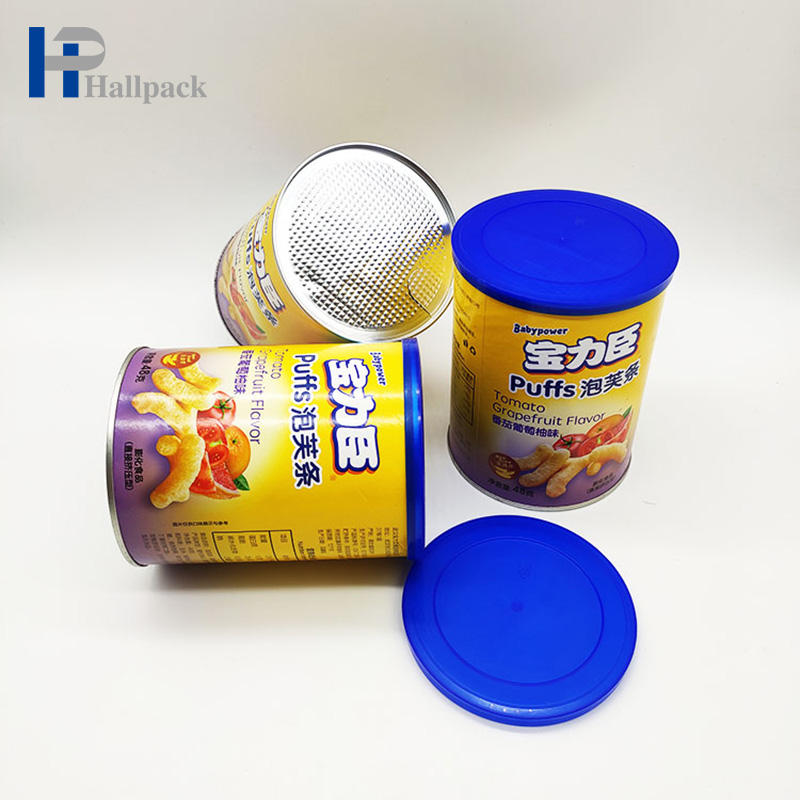 أنابيب ورق التغليف أنبوب من الورق المقوى الأبيض مبطن بأغطية من الصفيح