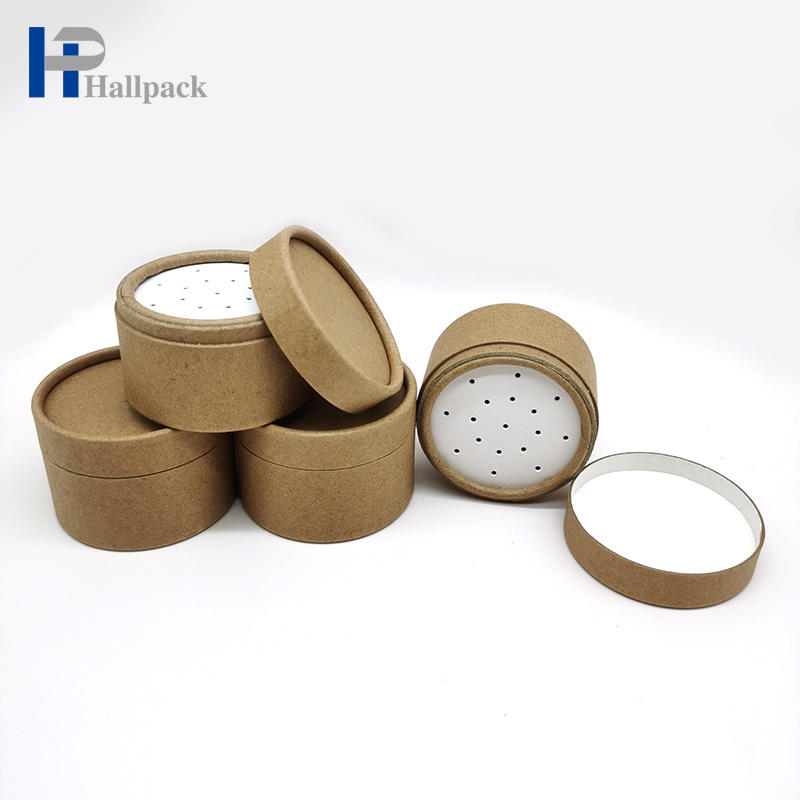 الجملة هدية التعبئة والتغليف الحاويات كرافت شمعة مربع التعبئة والتغليف أنبوب ورق تغليف المواد الغذائية مع الشعار