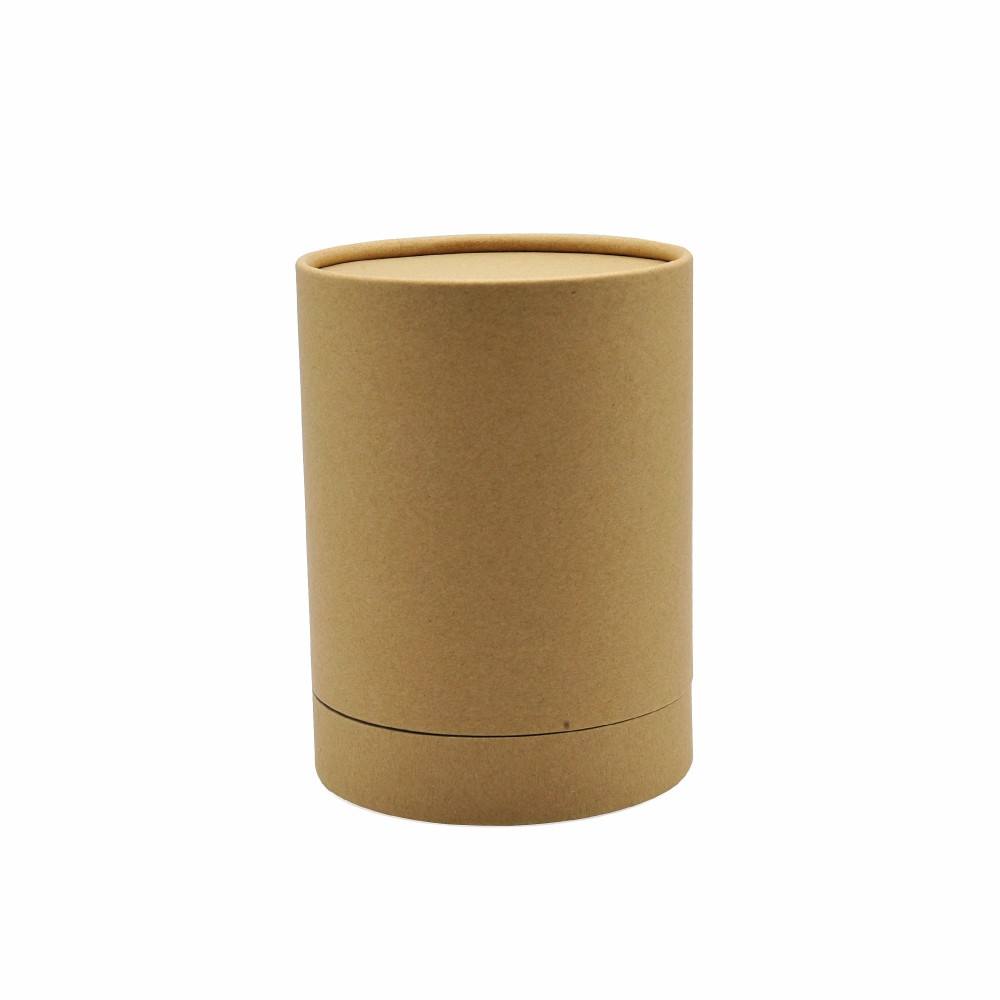صندوق أسطوانة من الورق المقوى لمستحضرات التجميل الفاخرة القابلة للتحلل الحيوي مخصص لتغليف أنبوب الورق لزجاجة عطر الزيت العطري