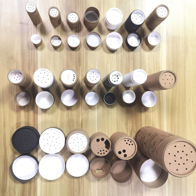 كرافت المواد المخصصة ColorSmall الملح التوابل شاكر مسحوق مستحضرات التجميل التعبئة والتغليف ورقة أنبوب اسطوانة مربع