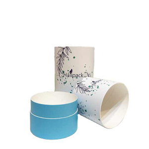 Hallpack صديقة للبيئة حافة مسطحة ورق الكرافت التعبئة والتغليف لشمعة الأزياء لغز كرافت أنبوب من الورق المقوى التعبئة والتغليف