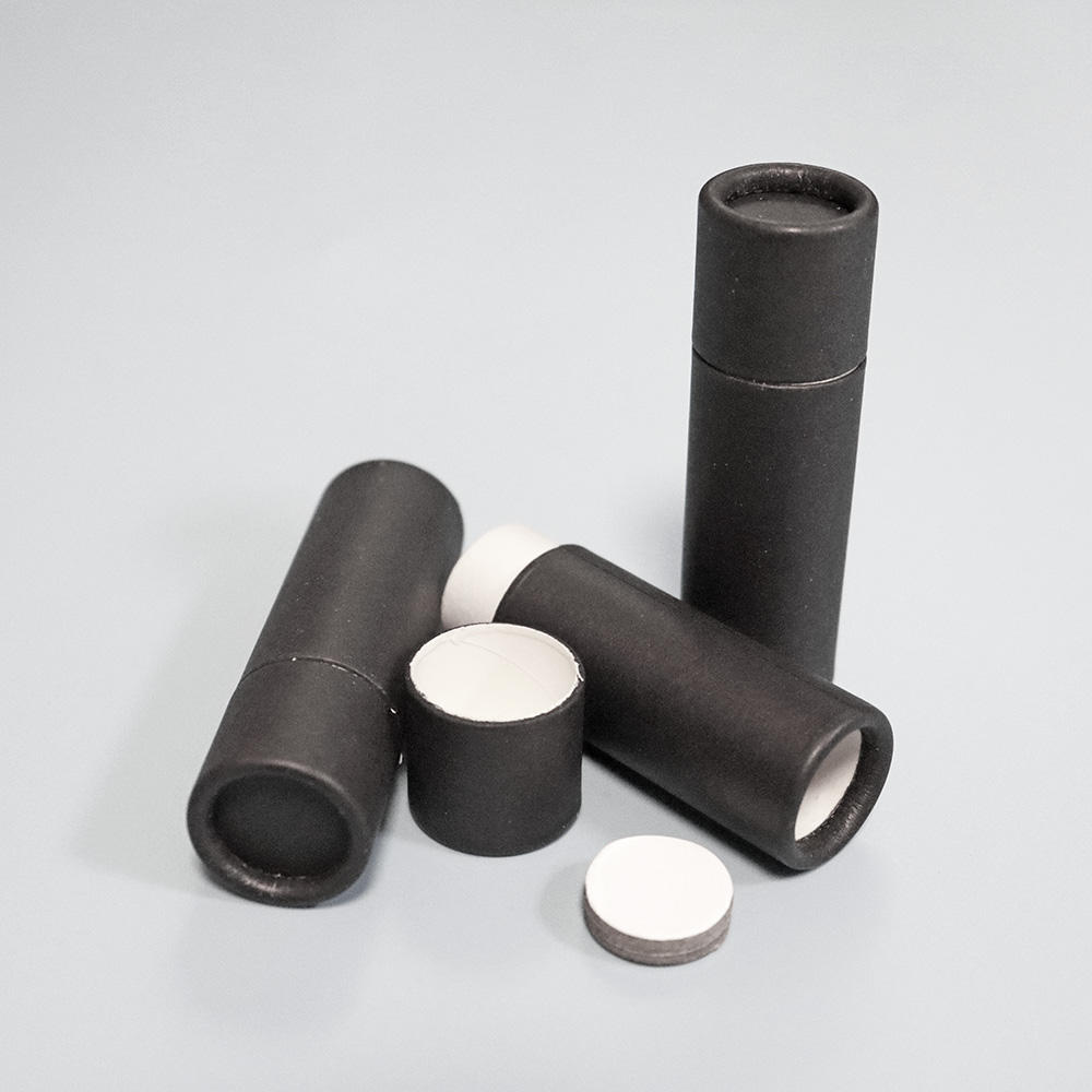 2oz Eco Black مزيل العرق أنبوب ورقي Lipbalm بسعر منخفض