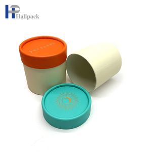 مخصص مطبوعة الإبداعية جولة ورق الكرافت أنبوب التغليف لتغليف المواد الغذائية