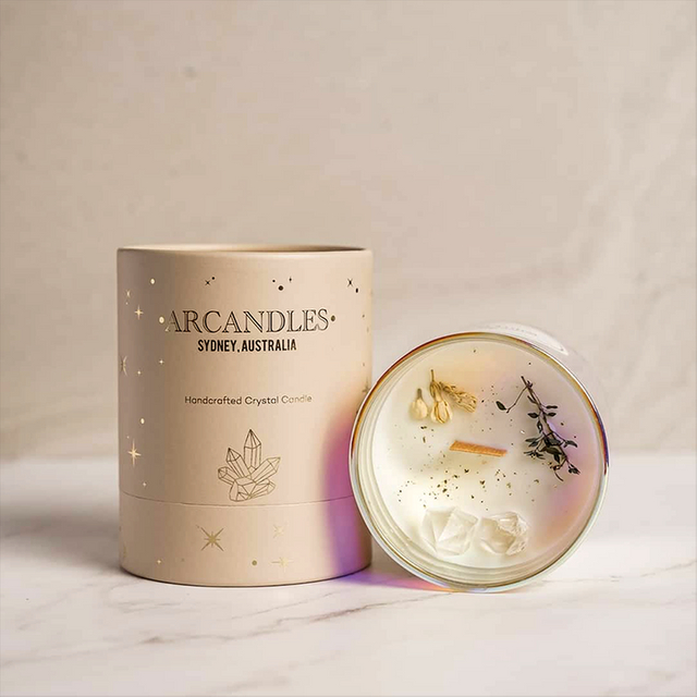 القابلة للتحلل 100% البلاستيك الحرة اسطوانة التعبئة والتغليف صندوق أنبوب دائري كرافت ورقة أنبوب القابلة للتحلل أنبوب التعبئة والتغليف للشمعة