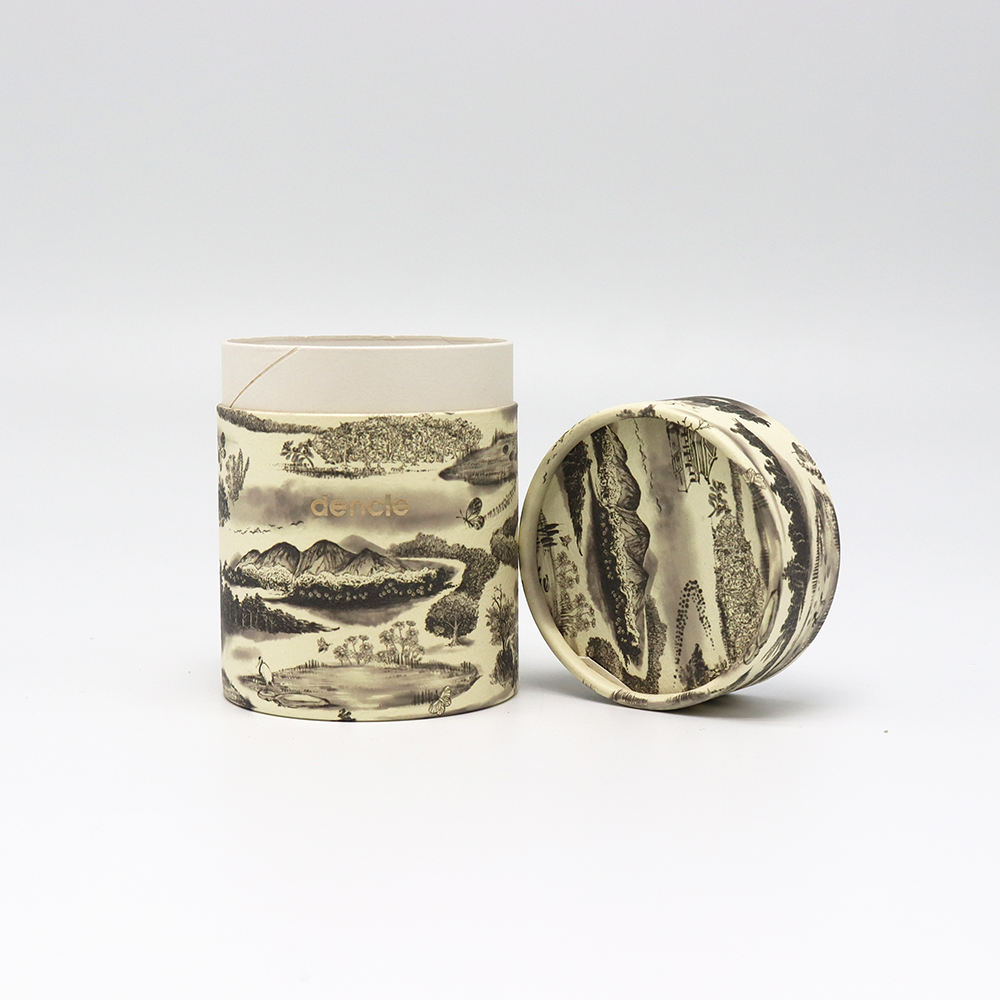 مخصص صديقة للبيئة ورقة اسطوانة التعبئة والتغليف ورقة أنبوب مربع للشاي / الأعشاب / القهوة / الوجبات الخفيفة / تغليف المواد الغذائية