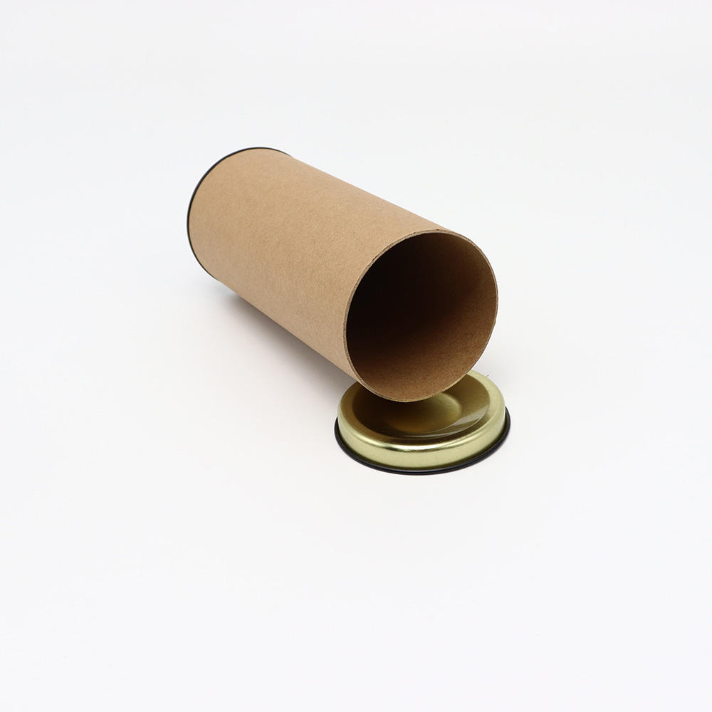 تغليف الشاي القابل لإعادة التدوير لمسحوق الشوكولاتة وحبوب البن والشاي والأغذية من الورق المقوى أنبوب ورقي فاخر مخصص لتغليف علب الورق