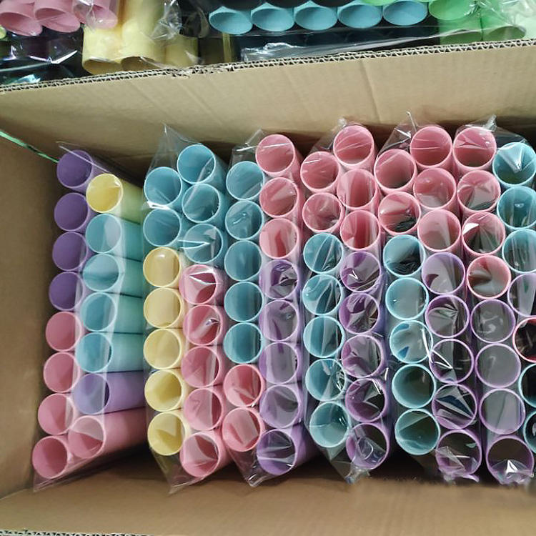 الملونة صديقة للبيئة القابلة للتحلل الحيوي ورقة فنية لفة أنابيب 54 مللي متر يدويا DIY بها بنفسك الملونة ورقة كرافت أنابيب