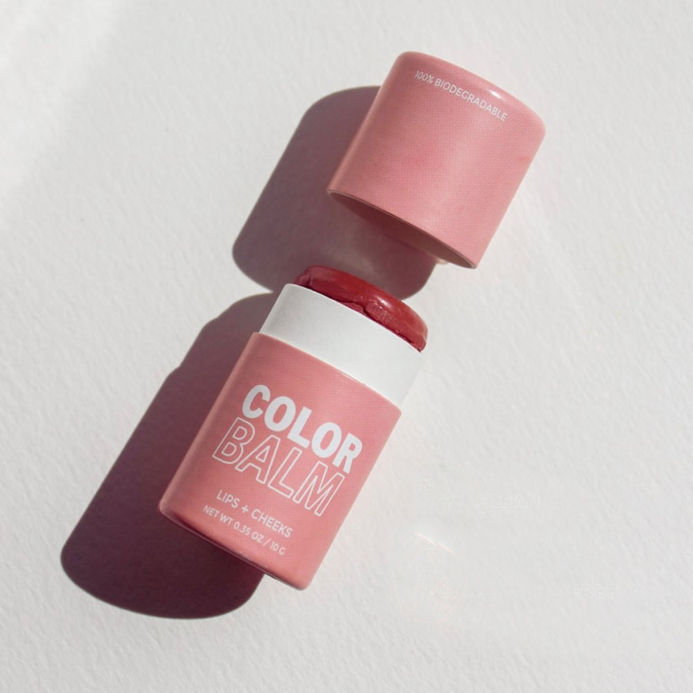 الجملة شعار مخصص كرافت ورقة كرتون اسطوانة واقية من الشمس عصا التعبئة والتغليف ورقة أنبوب مستحضرات التجميل أحمر الشفاه ورقة بلسم الشفاه أنبوب