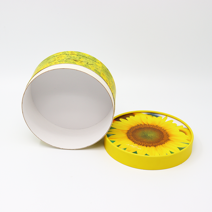 تصميم فاخر قابل للتحلل الأنبوبي للتغليف صندوق أنبوبي دائري تغليف أنبوب ورقي مخصص لملفات تعريف الارتباط والكعك والشوكولاتة