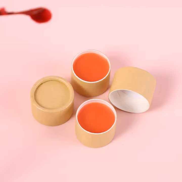 صندوق أسطوانة من الورق المقوى لمستحضرات التجميل قابل للتحلل الحيوي وتغليف أنبوب ورقي لكريم الوجه المخفي