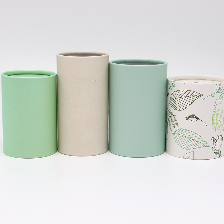 صديقة للبيئة مخصصة التعبئة والتغليف صناديق من الورق المقوى اسطوانة التعبئة والتغليف أنبوب الورق للشمعة