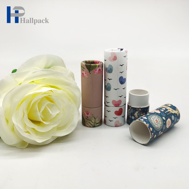 الجملة 0.3oz كرافت ايكو الغذاء الصف الورق المقوى أنبوب جولة ورق الحرف بلسم الشفاه التعبئة والتغليف للحرف اليدوية والمشاريع