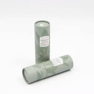 صديقة للبيئة مخصصة الجمال التعبئة والتغليف من الورق المقوى اسطوانة مربع ورقة أنبوب التعبئة والتغليف للعصا لطخة حكيم النباتات العطرية