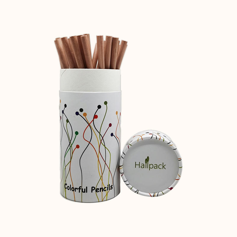 صديقة للبيئة ختم براون التخصص ورقة أنبوب التعبئة والتغليف تصميم اسطوانة مات التصفيح الشاي النبيذ الحلوى شمعة مطبوعات أخرى الكرتون