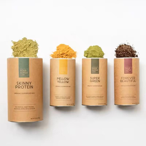 حاوية مسحوق صديقة للبيئة قابلة للتحلل الحيوي وحبوب القهوة والشوفان وأسطوانة ورقية أنبوب دائري لتغليف المواد الغذائية