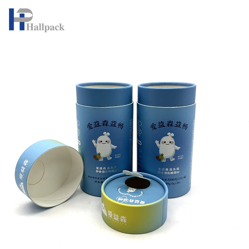 أنابيب مستديرة قابلة للتحلل ذات علامة خاصة فارغة مخصصة سهلة التعبئة والتغليف لأنابيب الورق