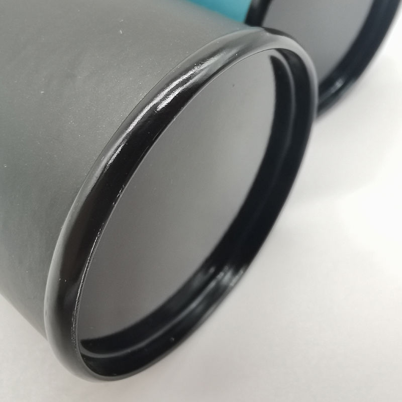 حجم قابل للتخصيص غطاء حديدي فاخر أنبوب ورق كرافت مستدير للأغذية المنزلية غطاء معدني ورق تغليف الأنبوب