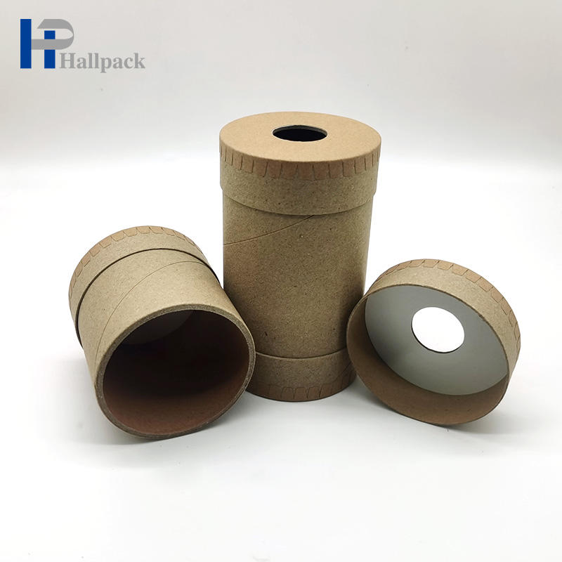 الجملة أنبوب ورق مخصص التعبئة والتغليف أنبوب ورق الكرافت النقي مع فتح الأعلى