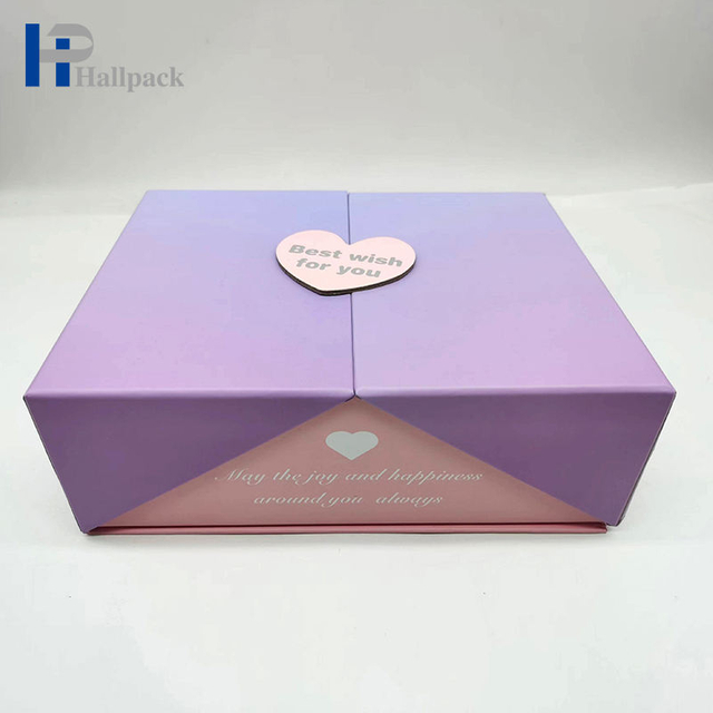 سحب إلى كلا الجانبين صندوق ورقي طباعة مخصصة أفضل علبة هدية الرغبات