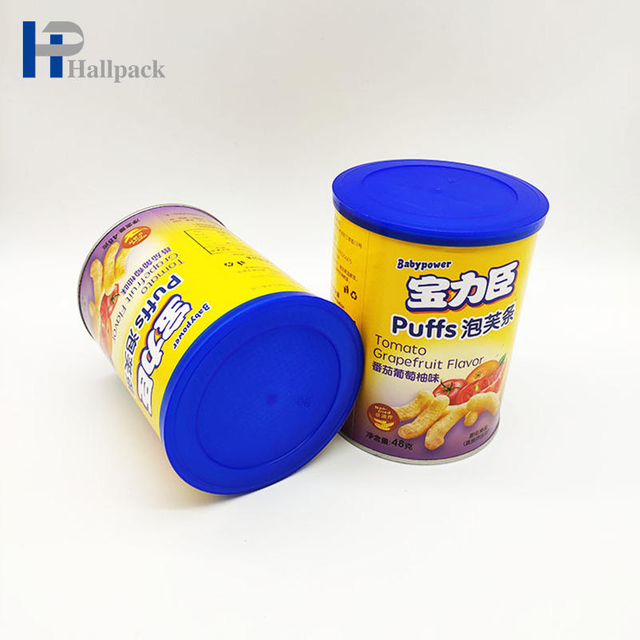 أنابيب ورق التغليف أنبوب من الورق المقوى الأبيض مبطن بأغطية من الصفيح