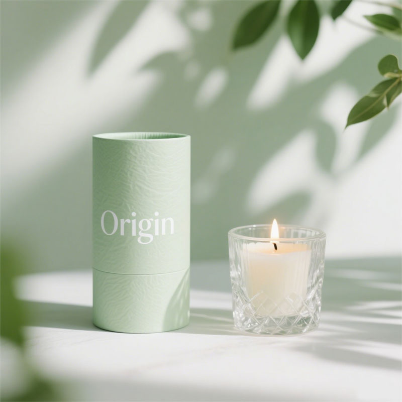 اسطوانة صندوق مستديرة قابلة للتحلل للزجاجة تعبئة أنبوب ورق زجاجة زجاجة