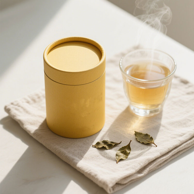 علبة أسطوانة ورقية مخصصة مع جرة تعبئة شاي Matcha Lid Matcha